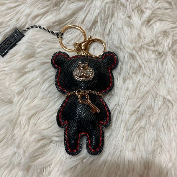 新品未使用☆キラキラくまちゃんチャーム&キーホルダー
