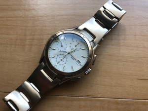  хороший степень SEIKO Seiko WIRED wired хронограф Date 10BAR SS 7T92-0BX0 оригинальный breath кварц мужские наручные часы 