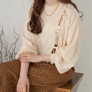 Ambre Ciel長袖カットソー FREEサイズ ホワイト 新品