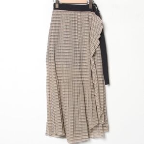 SNIDELロングスカート S ボーダー柄