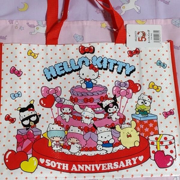 サンリオ★HELLOKITTY50thトートバック★未使用