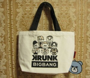 *新品*KRUNK×BIGBANG*キャンバスミニトートバッグ*帆布×黒*