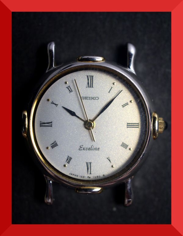 美品 エクセリーヌ SEIKO 1Pダイヤ バングルウォッチ 腕時計 美品 エクセリーヌ SEIKO 1Pダイヤ バングルウォッチ 腕時計