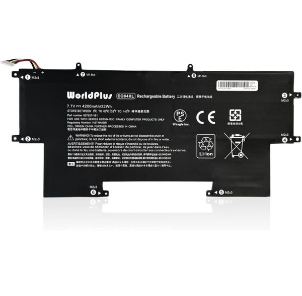 WorldPlus EO04XL バッテリー HP EliteBook Folio G1 - V1C36EA V1C37EA
