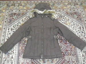 21[ used ]*GAP Gap down hood half coat simple design both side pocket both side .. tea free shipping 