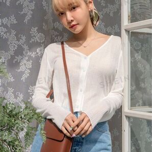 SHEIN カーディガン 白