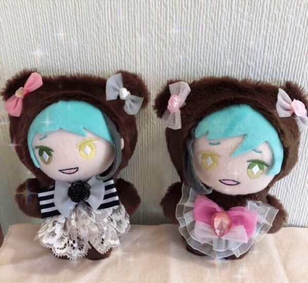 推し活限定2個セットぬい服16cmグレーうさぎちゃんズツイステ