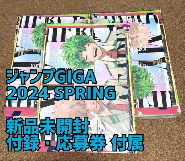 ジャンプGIGA 2024 SPRING ジャンプギガ 僕のヒーローアカデミア 付録・応募券 全て付属 3冊セット