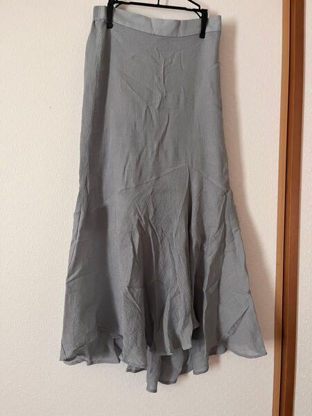 w closet フリルスカート ロングスカート 水色