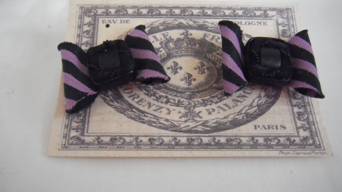 lorenzy palanca ドイツ　ヴィンテージシャツ生地使用　ピアス　新品