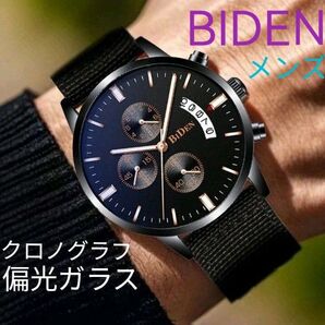 特価中 ★■S 新品 BIDEN メンズ 腕時計 クロノグラフ