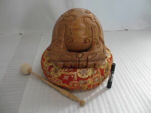 木魚・座布団・撥3点セット　劣化有　新品・未使用　特価品　u608