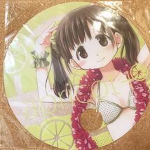 【送料無料】 蒼樹うめ オリジナル クリア うちわ apricot +_画像1