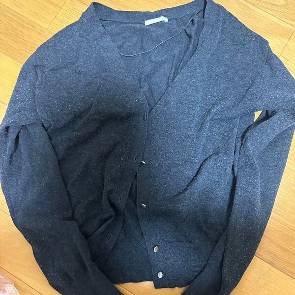 ニット カーディガン グレー GU S
