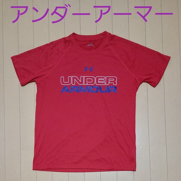 アンダーアーマー 半袖Tシャツ SM(大きめ) レッド