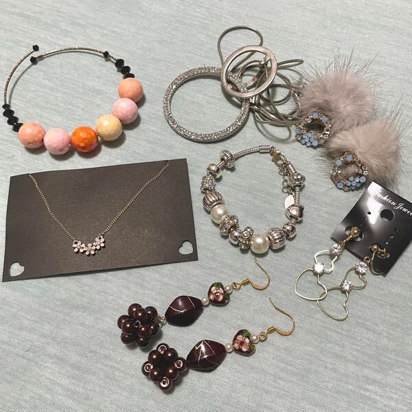 アクセサリーセット ブレスレット ネックレス ピアス イヤリング