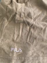 FILA フィラ レディース Tシャツ シンプルなアースカラーTシャツ 半袖Tシャツ　カーキTシャツ_画像4