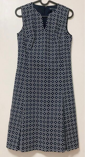 Brooks Brothers ワンピース ノースリーブ XS ネイビー