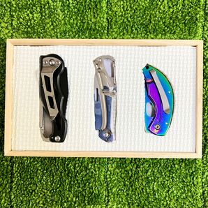 オシャレなナイフのケース入り3本セット