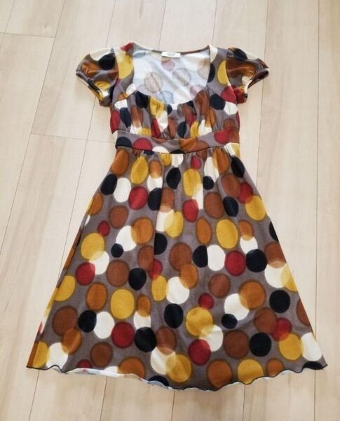 【美品】半袖ワンピース★made in franceインポート セレクトショップ