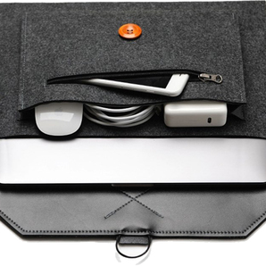 MacBook フェルト ケース ダークグレー Macbook 用 バッグ 13インチ 15インチ 2サイズ展開 ノートパソコン
