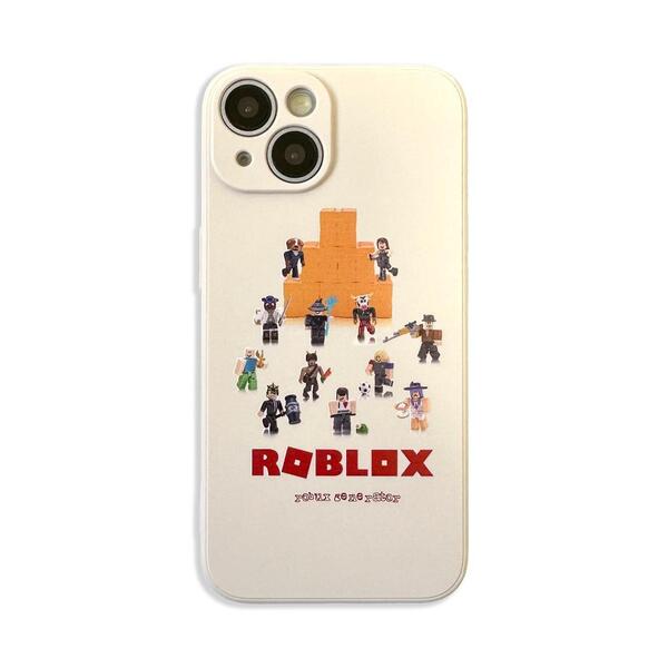 ROBLOX ロブロックス iPhone14 iPhone13 iPhoneSE iPhone8 iPhone7 ケース カバー 5サイズ展開 オフホワイト