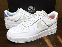 19年製 NIKE WMNS AIR FORCE 1 07’ LX ナイキ ウィメンズ エアフォース 再構築【898889-103】WHITE LEATHER ホワイト レザー 白 US9.5_画像1