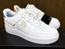 19年製 NIKE WMNS AIR FORCE 1 07’ LX ナイキ ウィメンズ エアフォース 再構築【898889-103】WHITE LEATHER ホワイト レザー 白 US9.5_画像2