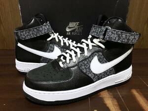 08年製 日本未発売 NIKE AIR FORCE 1 PREMIUM ZF STASH ナイキ エアフォース スタッシュ AF1【349384-001】ブラック スプレー缶 US7.5