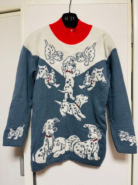 美品 101匹わんちゃん ウール100% ヴィンテージセーター レア 90's セーター イタリア製 ウール ディズニー
