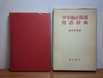 190802P01★ky 希少本 少年矯正保護用語辞典 田辺幸喜著 昭和48年 誠信書房 少年保護 非行少年 少年事件 精神医学 心理学 犯罪心理学_画像1