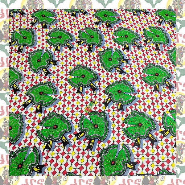 【SALE/180cm x 110cm/2ヤード】アフリカンプリント生地 barg-q12 アフリカ布 アフリカ生地 ゴールドプリント アンカラ キテンゲ パーニュ
