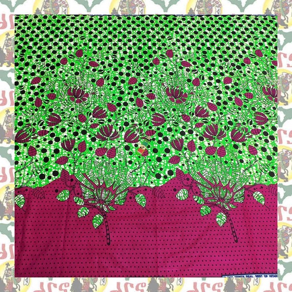 【SALE/270cm x 110cm/3ヤード】アフリカンプリント生地 barg-q17 アフリカ布 アフリカ生地 ゴールドプリント アンカラ キテンゲ パーニュ