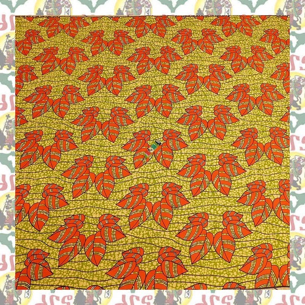 【SALE/270cm x 110cm/3ヤード】アフリカンプリント生地 barg-q20 アフリカ布 アフリカ生地 ゴールドプリント アンカラ キテンゲ パーニュ