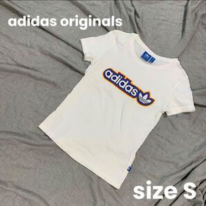 【美品】Sサイズ adidas originals Tシャツ トップス ホワイト 白