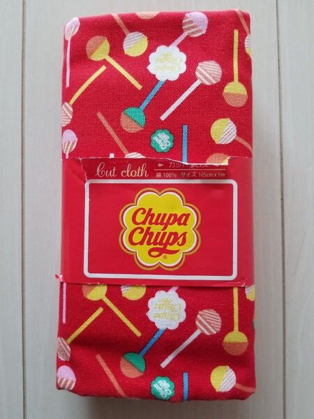 チュッパチャップスのオックス生地☆はぎれ カットクロス 布 生地 ハギレ ハンドメイド 資材 chupa Chups