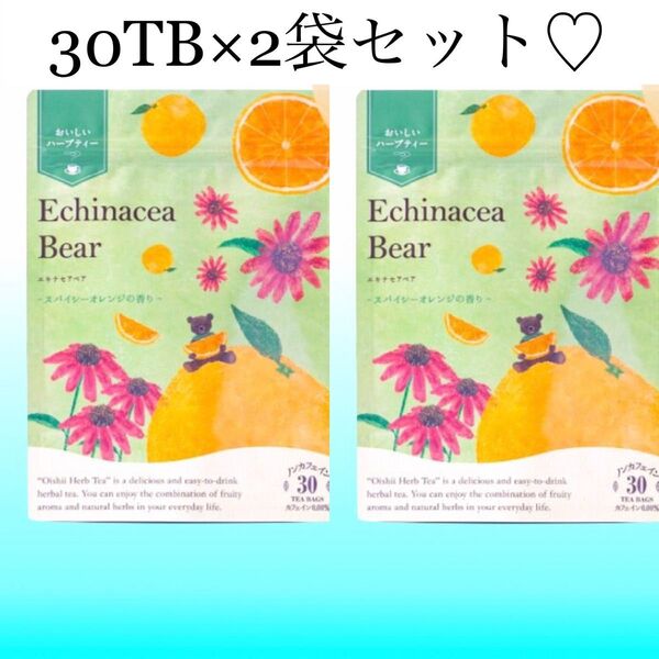 エキナセアベア 30TB×2袋 生活の木おいしい ハーブティー ノンカフェイン茶