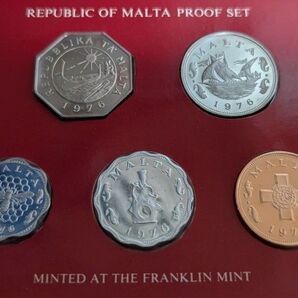 マルタ共和国 プルーフコイン 1976年 プルーフセット