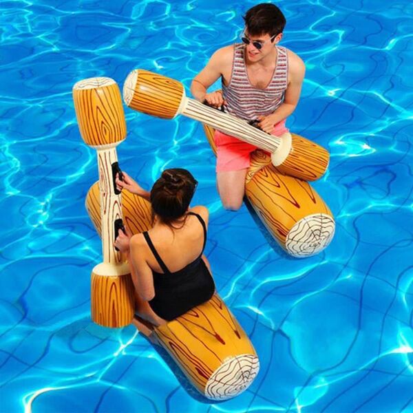 4個 プール おもちゃ 浮き輪 いかだ 大きいサイズ フロート バトル 海 プール 水遊び うきわ ゲーム ウォータースポーツ
