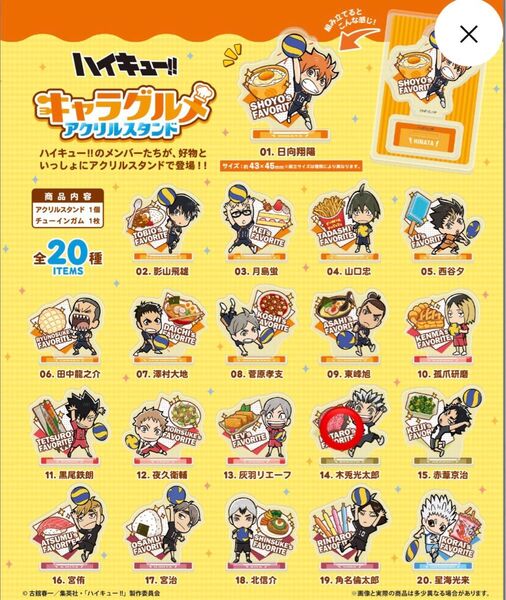 ハイキュー!! キャラグルメアクリルスタンド(木兎さん)