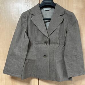 晩夏 初秋 夏物 ジャケット 八分袖