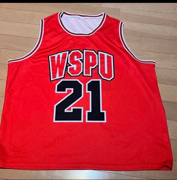 ★ WurtS バスケユニフォーム 赤 /WSPU Basket Shirts L ★