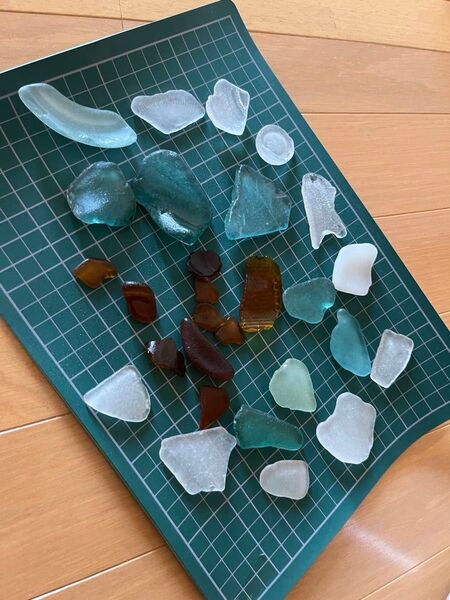 シーグラス 海の産物 作品 夏休み 工作 デコレーション