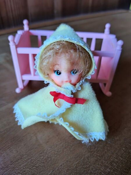 極々美品!チビッコメイト チビッコちーちゃん・ベビーベッド付き