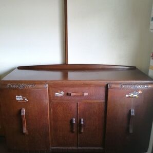 イギリス 英国アンティーク オーク材 サイドボード 木製 ヴィンテージ リビングボード キャビネット 収納