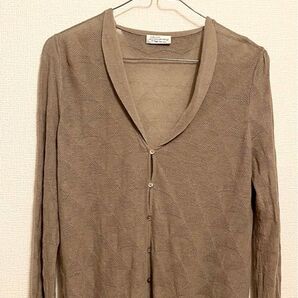 【Sally Scott】 トライアングル カーディガン サリースコット 三角 ベージュ 長袖