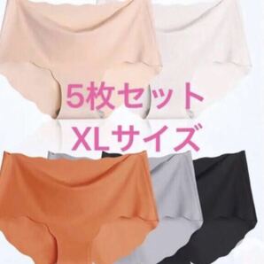 XLサイズ5枚セットレディース ショーツ 無地 シームレスショーツ 肌に優しい .