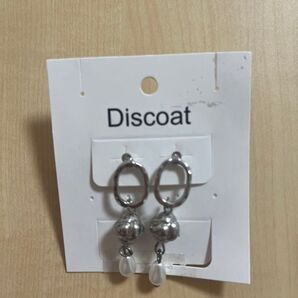 ディスコート Discoat ピアス シルバー 未使用品