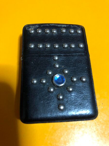 ZIPPO ジッポー オイルライター 喫煙具 革巻き 十字架 クロス スタッズ パンク ロック