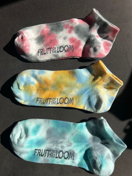 FRUIT OF THE LOOM タイダイ 靴下(ソックス) 25〜27cm